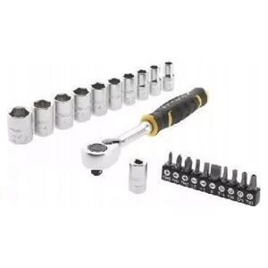 Stanley ST.ZESTAW Z GRZECHOTKA 3/8" 120T NASADKAMI I BITAMI 12516665 3253560826802