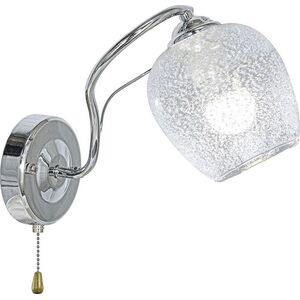 Kinkiet Mdeco Retro lampa ścienna ELM8824/1 8C ball do sypialni chrom 12520192 5902021244782