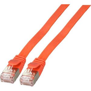 EFB EFB RJ45 Flachpatchkabel U/FTP, Cat.6A, PVC, 0,5m, rot 12524533 4049759150747