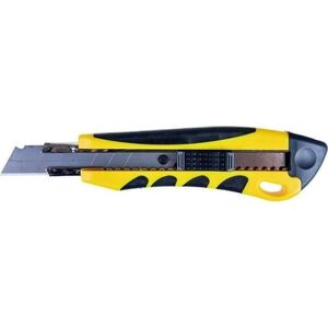 Office Products Nóż pakowy OFFICE PRODUCTS Professional, gumowa rękojeść, z blokadą, żółto-czarny 12555579 5901503621295