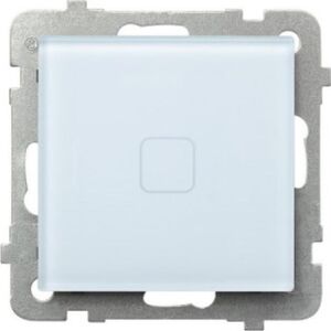 Ospel Łącznik dotykowy schodowy/krzyżowy Ospel Sonata Touch ŁPD-25RS/m/31 podtynkowy z podświetleniem 10AX 230V białe szkło 12603753 5906729009445