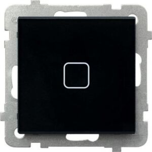 Ospel Łącznik dotykowy Ospel Sonata Touch ŁPD-1RS/m/32 podtynkowy jednobiegunowy z podświetleniem 10AX 230V czarne szkło 12603754 5906729009414