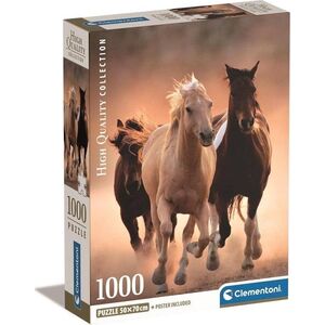 Clementoni CLE puzzle 1000 Compact Running Horses 39771 12736126 8005125397716