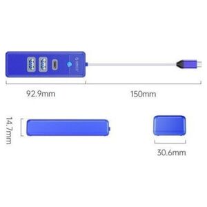 HUB USB Orico ORICO HUB USB-C 2X USB-A 3.1 + USB-C, NIEBIESKI 12888227 6941788855465