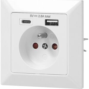 Orno Gniazdo pojedyncze 2P+Z, 2xUSB (OR-AE-13232) 12938735 5908254816475