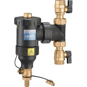 Caleffi Separator zanieczyszczeń z zaworami kulowymi i magnesem 3/4 545345 12967333 8016615486780