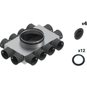 SpiroFlex Skrzynka rozdzielcza 12-8x75/160 izolowana VENT CLEAR W1 zestaw Spiroflex SX-WS12X75/160SRZ 13001756 5903661102401