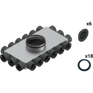 SpiroFlex Skrzynka rozdzielcza 18-12x75/160 izolowana VENT CLEAR W2 zestaw Spiroflex SX-WS18X75/160SRZ 13001761 5903661102425