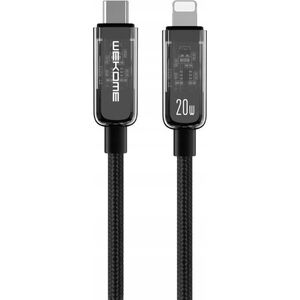 Kabel USB Wekome USB-C - Lightning 1.2 m Czarny (WK-WDC-181_BLACK) 13026841 6941027632154