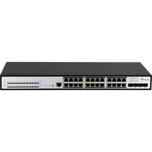 Switch ExtraLink Extralink EX.19737 łącza sieciowe Zarządzany L3 Gigabit Ethernet (10/100/1000) Obsługa PoE 1U Biały 13233439 5903148919737