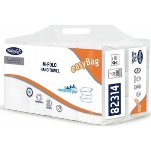 Bulkysoft Ręczniki składane BulkySoft Luxury M-Fold 3w celuloza białe (21x120) 13283651 8018426007420