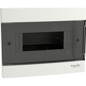 SCHNEIDERE Rozdzielnica podtynkowa Schneider 1x8 IP40 IK07 Easy9 EU EZ9EU-1-8-PT-T EZ9EUA108 biała drzwi transparentne 13296328 3606486369975