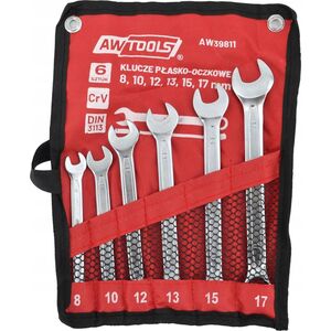 AWTools AW KLUCZ PŁASKO-OCZKOWY KPL. 6szt./8mm-17-mm 13298181 5903678614256