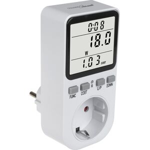 GreenBlue Miernik energii GreenBlue, watomierz, typ F, 220-240V AC, 50Hz, max. obciążenie 16A, IP20, wbudowana bateria, GB364 F 13315677 5902211133902