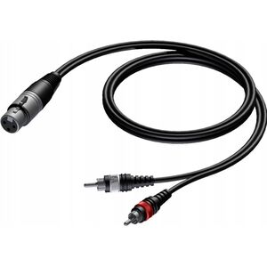 Kabel Procab PROCAB CAB704/3 XLR żeński do 2 x RCA/Cinch męski 3 m 13332302 5414795001329