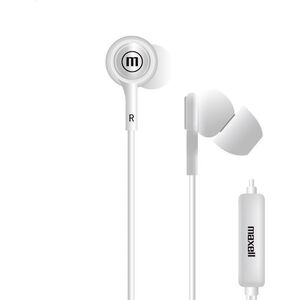 Słuchawki Maxell MAXELL EARPHONES IN-TIPS IN EAR STEREO WITH MICROPHONE WHITE 304011.00.CN 13332832 4902580780135