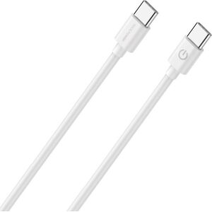Realpower RealPower Lade/Datenkabel USB-C auf USB-C     1m weiß     3A 13332940 4040895009289