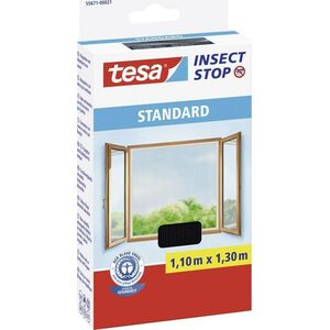 Tesa tesa Fliegengitter Standard Klettband 1,1x1,3m anthrazit 13333168 4042448059253