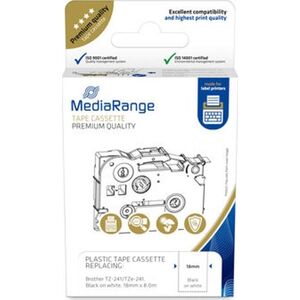 MediaRange MediaRange Schriftbandka. Brother TZ-241/Tze-241 18mm, 8m sw 13333778 4260459618393