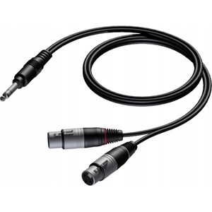 Kabel Procab Procab CAB733/1.5 6.3 mm Jack male stereo - 2 x XLR male 1,5 meter 13334882 5414795001725