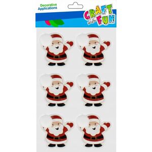 Craft with Fun OZDOBA BN NAKLEJKI MIKOLAJ 6SZT CF PBH 12/288 13337014 5904335883862