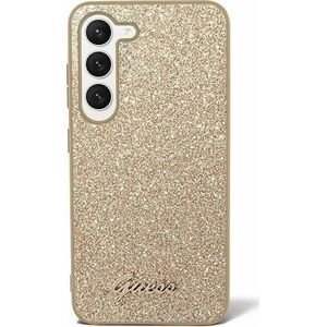 Guess Guess Glitter Flakes Metal Logo Case - Etui Samsung Galaxy S24+ (złoty) 13338386 3666339241377