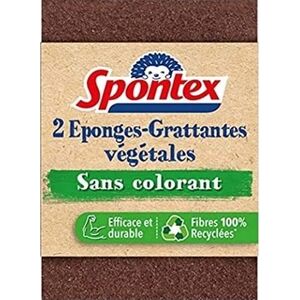 Spontex Spontex Scheuerschwamm Pure Power 2 Stück 13341631 3384126003877