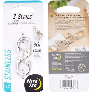 NiteIze Nite Ize - Podwójny karabińczyk Z-Series - Stalowy 13431912 94664053496