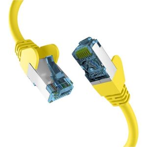 EFB EFB Netzwerkkabel CAT6a S/FTP PIMF mit CAT7 Rohkabel 10 Gigabit Ethernet Kupfer 0,5m gelb 13432928 4049759290269