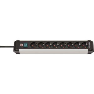 Kabel zasilający Brennenstuhl Brennenstuhl 1391030800 rozgałęziacz 3 m 8 x gniazdo sieciowe Wewnętrzna Czarny, Srebrny 13442072 4007123677405