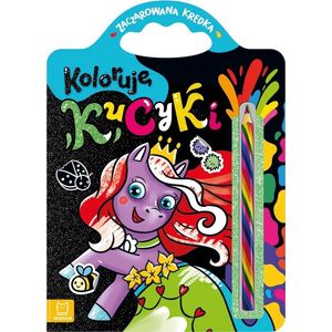Aksjomat Książeczka Zaczarowana kredka. Koloruję kucyki. 13453767 9788382137880