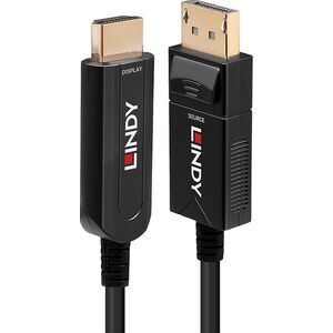 Kabel Lindy Cable Lindy DP 1.2 auf HDMI 18G AOC Kabel 20m 13474230 4002888384919