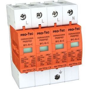 Protec Ochrona przepięciowa 4p B+C (I+II) BY1-B+C 4P 3212040 PRO-TEC 13476603 5906742652086