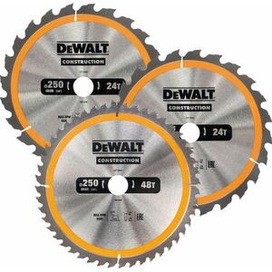 Dewalt DEWALT CIRCULAR SAW EX SET. 3 pcs. 250mm 2x24z, 1x48z 13490821 5035048095805