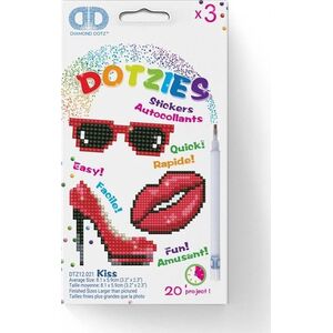 DIAMOND DOTZ DIAMOND DOTZ NAKLEJKI KISS- 3PAK 13509422 4897073245898