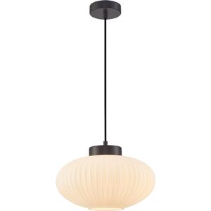Lampa wisząca Italux Italux Groste PND-52376-1-BK lampa wisząca zwis 1x40W E27 biała/czarna 13520223 5902854536672