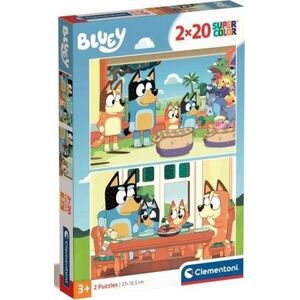 Clementoni CLE puzzle 2x20 SuperKolor Bluey 24807 13545673 8005125248070