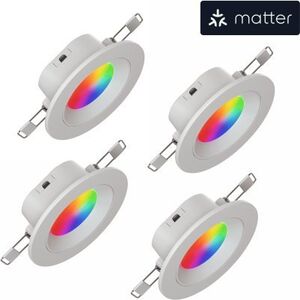 Nanoleaf Nanoleaf Essentials Smart Downlight - oświetlenie punktowe 4 sztuki (technologia Matter) 13671925 4897105334002