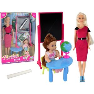LeanToys Lalka Nauczycielka Z Uczennicą Szkoła Akcesoria 13674797 5905515355599
