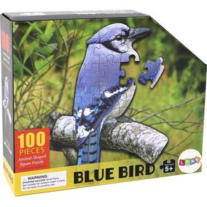 LeanToys Puzzle 100 Elementów Motyw Ptak Niebieski Zwierzęta 13675347 5905884450154