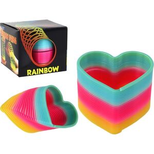 LeanToys Kultowa Tęczowa Sprężyna Serce Uspokajająca Gadżet 6CM 13675489 5905884452103