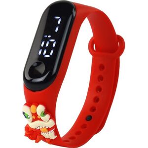 LeanToys Zegarek Z Ekranem Dotykowym Smok Czerwony Regulacja Opaski 13675686 5905991000686