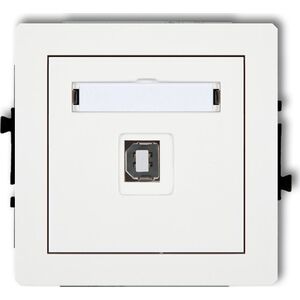 Karlik Gniazdo USB-AB Karlik Deco DGUSB-3 pojedyncze 2.0 białe 13684868 5903268584013