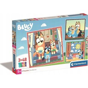 Clementoni CLE puzzle 3x48 SuperKolor Bluey 25308 13695348 8005125253081