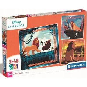 Clementoni CLE puzzle 3x48 SuperKolor Król Lew 25323 13695349 8005125253234