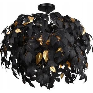 Lampa sufitowa DELIGHT Trio Rl Leavy R60463032 plafon lampa sufitowa 3x28W E14 czarny 13849618 4017807522600