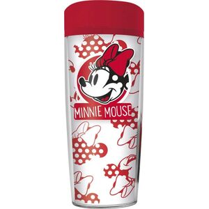 Minnie Mouse Minnie Mouse - Kubek podróżny 533 ml (Biały/Czerwony) 13908610 8435107835552