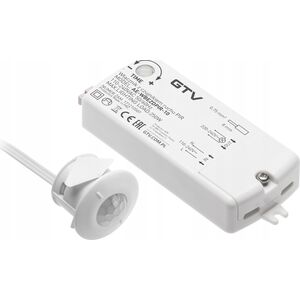 GTV Włącznik GTV AE-WBEZDPIR-10 bezdotykowy pir 230V 250W przewód 2m biały 13929667 5902801032141