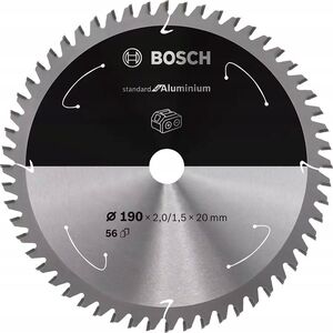 Bosch Bosch circular saw blade standard for aluminum, 190mm, 56Z (bore 20mm, for cordless saws) 13958359 3165140958912