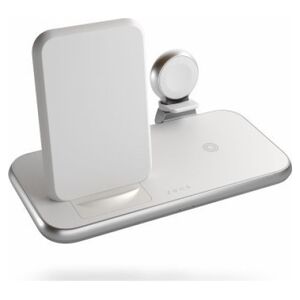 Ładowarka Zens ZENS Aluminium 4w1 Stand Wireless Charger - bezprzewodowa stacja ładująca do trzech urządzeń (45W), z możliwością ładowanie czwartego urządzenia przez kabel (white) 13989639 8720648364013